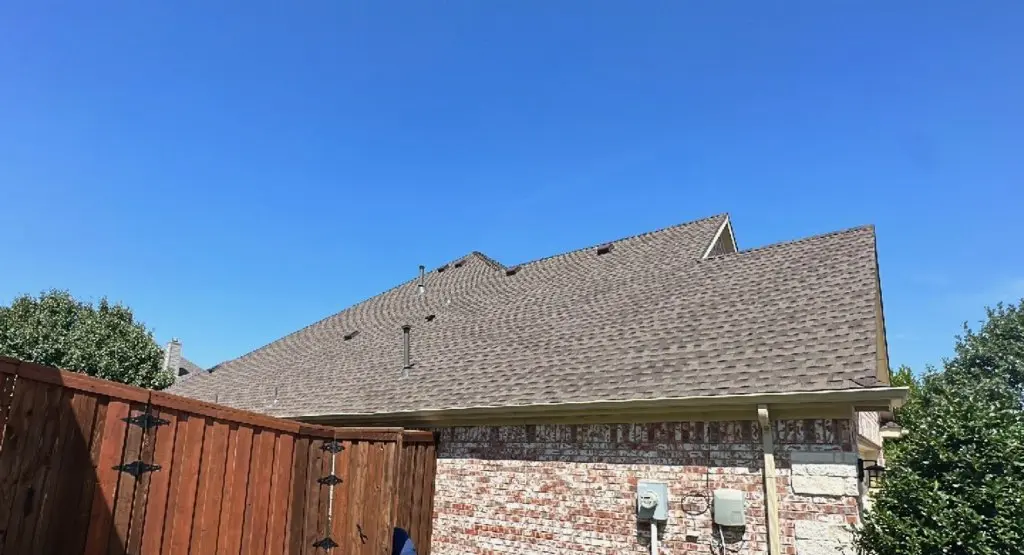 Completed roof replacement project in Johnston